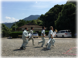 2016年度測量競技会「競技開始」